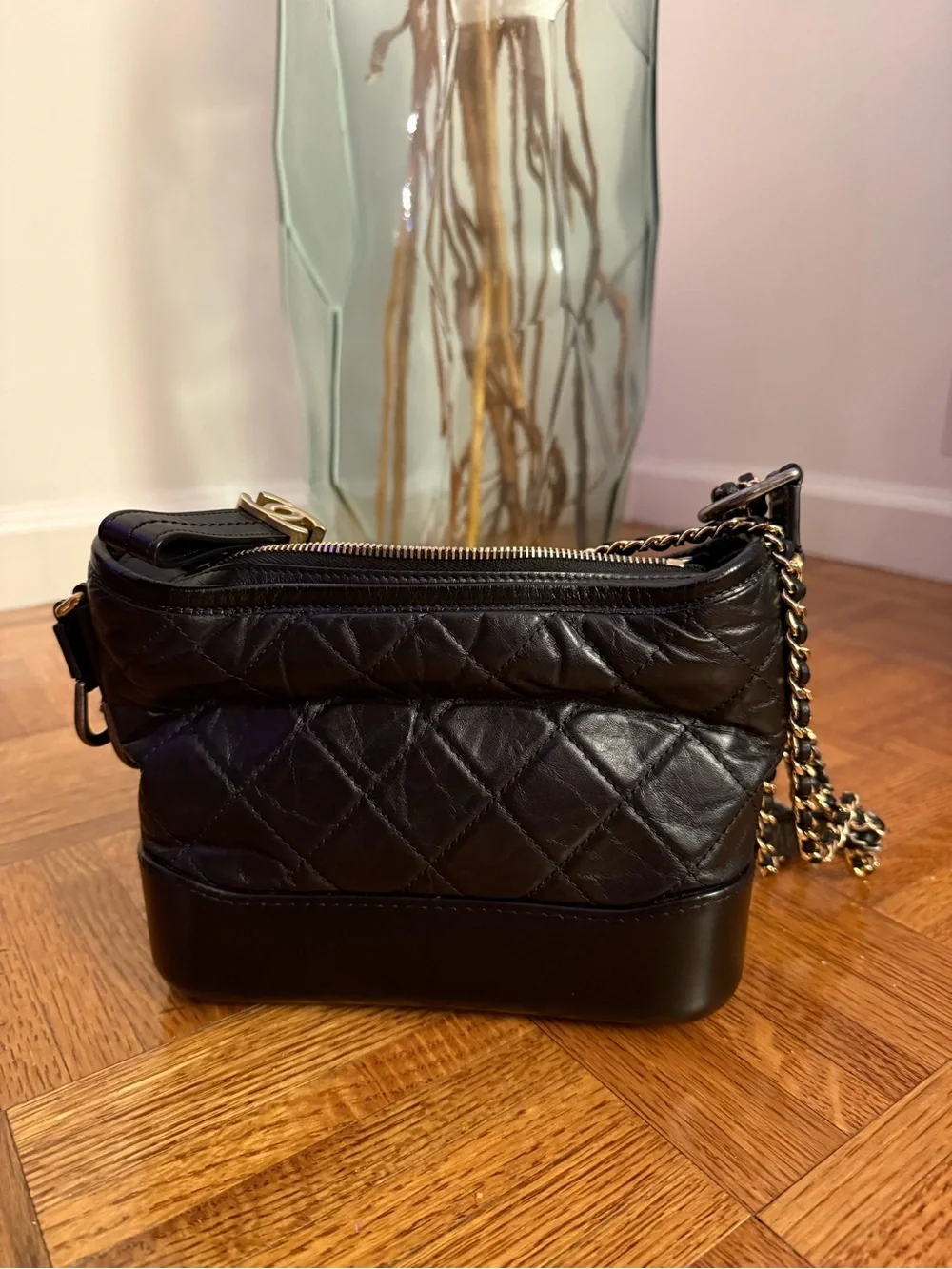 CHANEL Aged Calfskin Small Gabrielle